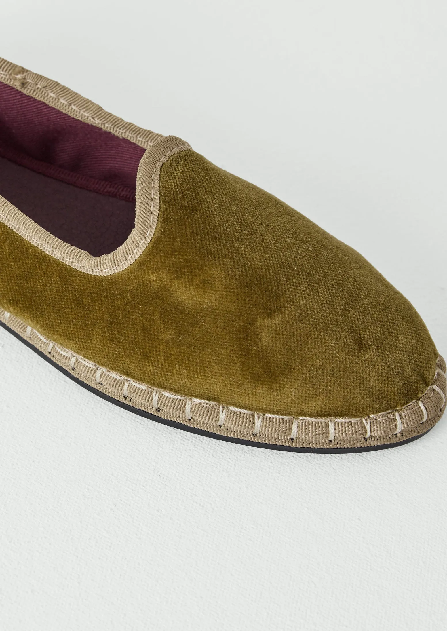 Flabelus Velvet Slippers | Olive sold by TOAST product image thumbnail 4