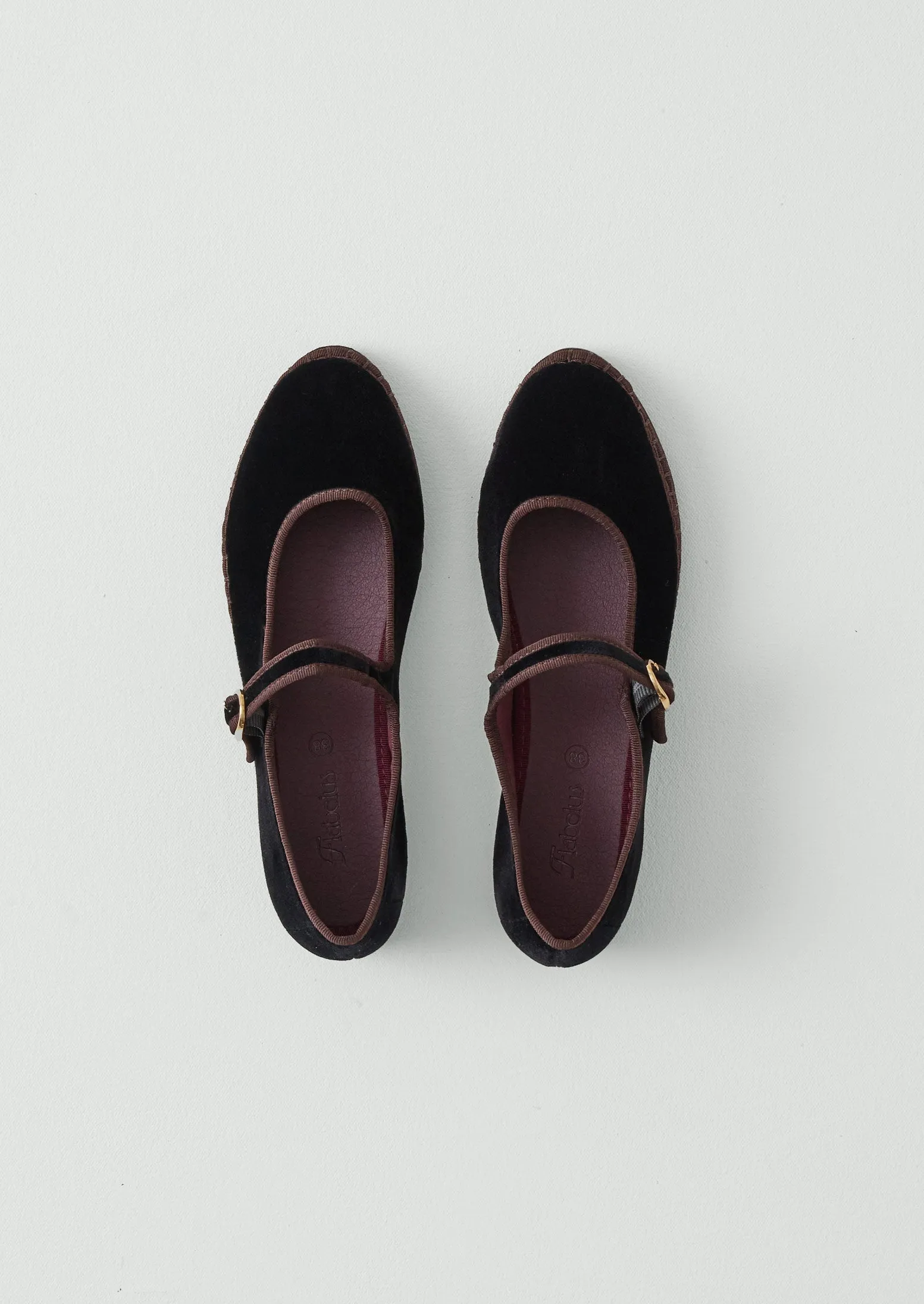 Flabelus Velvet Mary Jane Shoes | Black/Brown sold by TOAST product image thumbnail 3