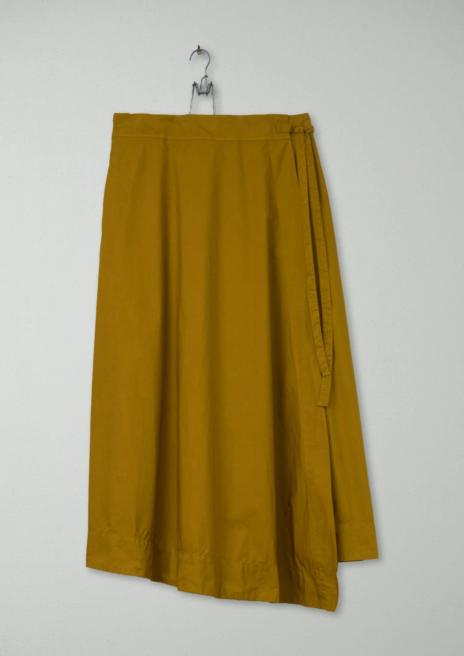 Reworn Poplin Wrap Skirt Size 16 (242) | Ochre sold by TOAST