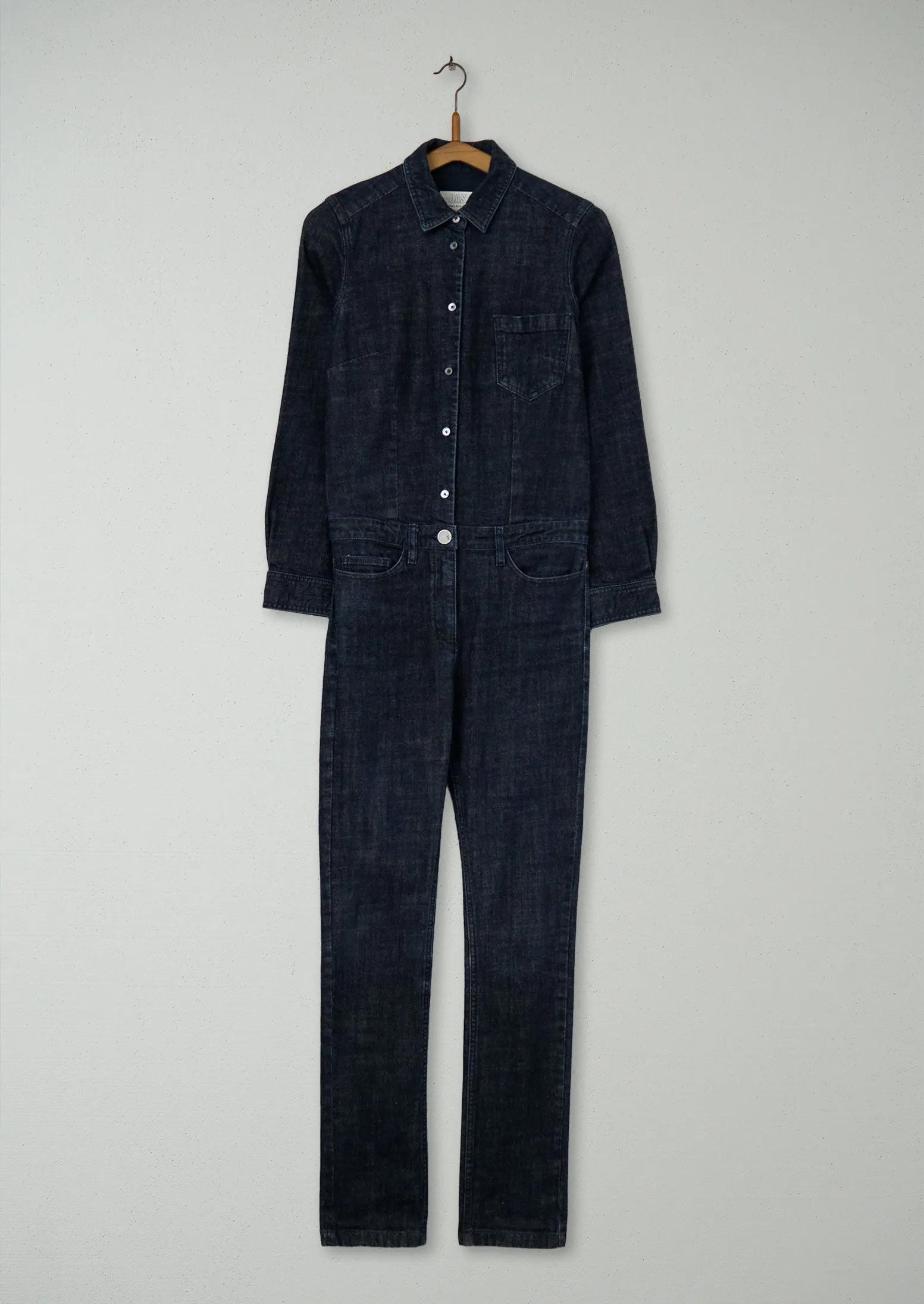 Reworn Denim Jumpsuit Size 6 (922) | Indigo sold by TOAST