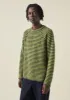 Stripe Donegal Wool Sweater | Green Multi sold by TOAST