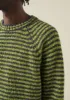 Stripe Donegal Wool Sweater | Green Multi sold by TOAST
