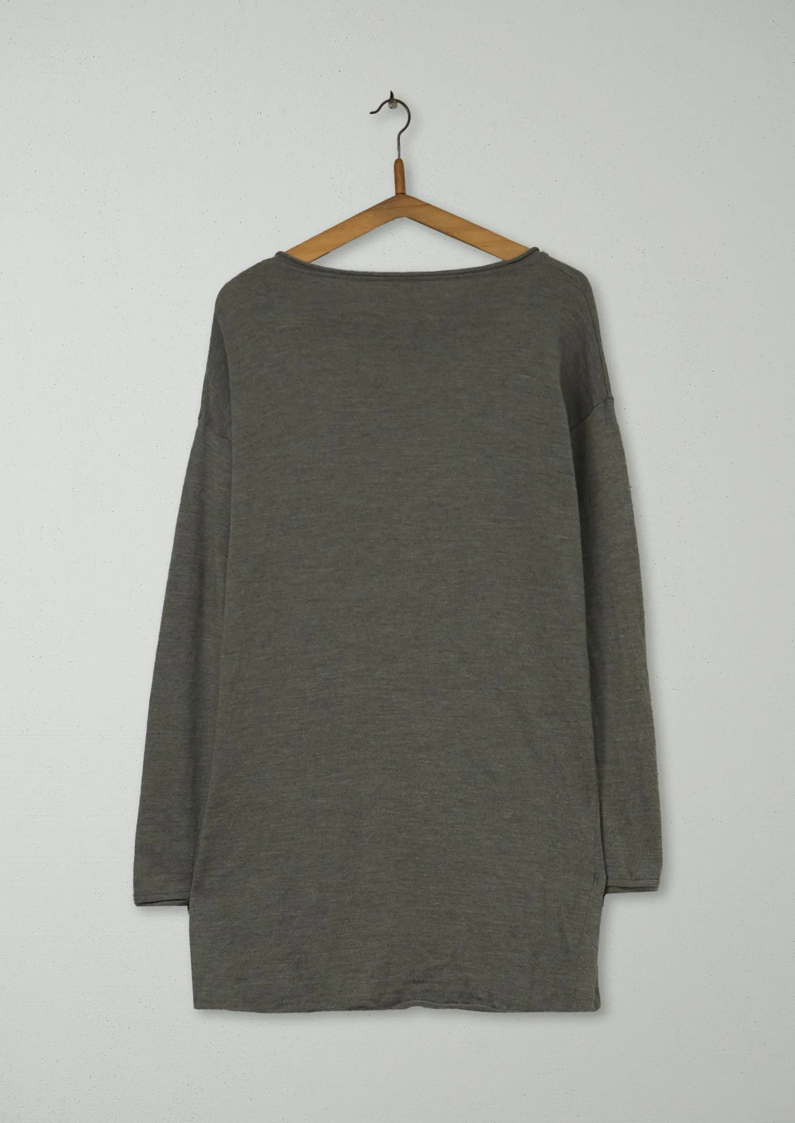 Reworn Long Merino Cardigan Size 10 (430) | Sage sold by TOAST product image thumbnail 2