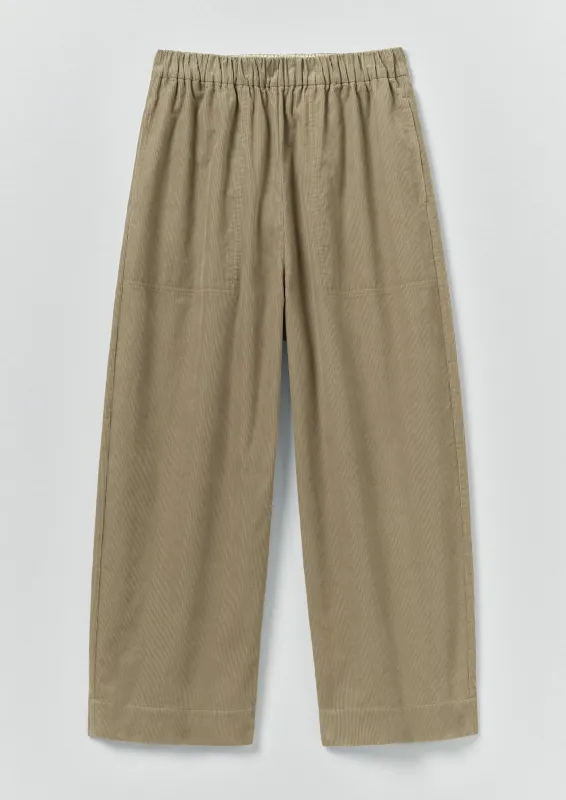 Organic Cord Barrel Leg Trousers | Spelt sold by TOAST
