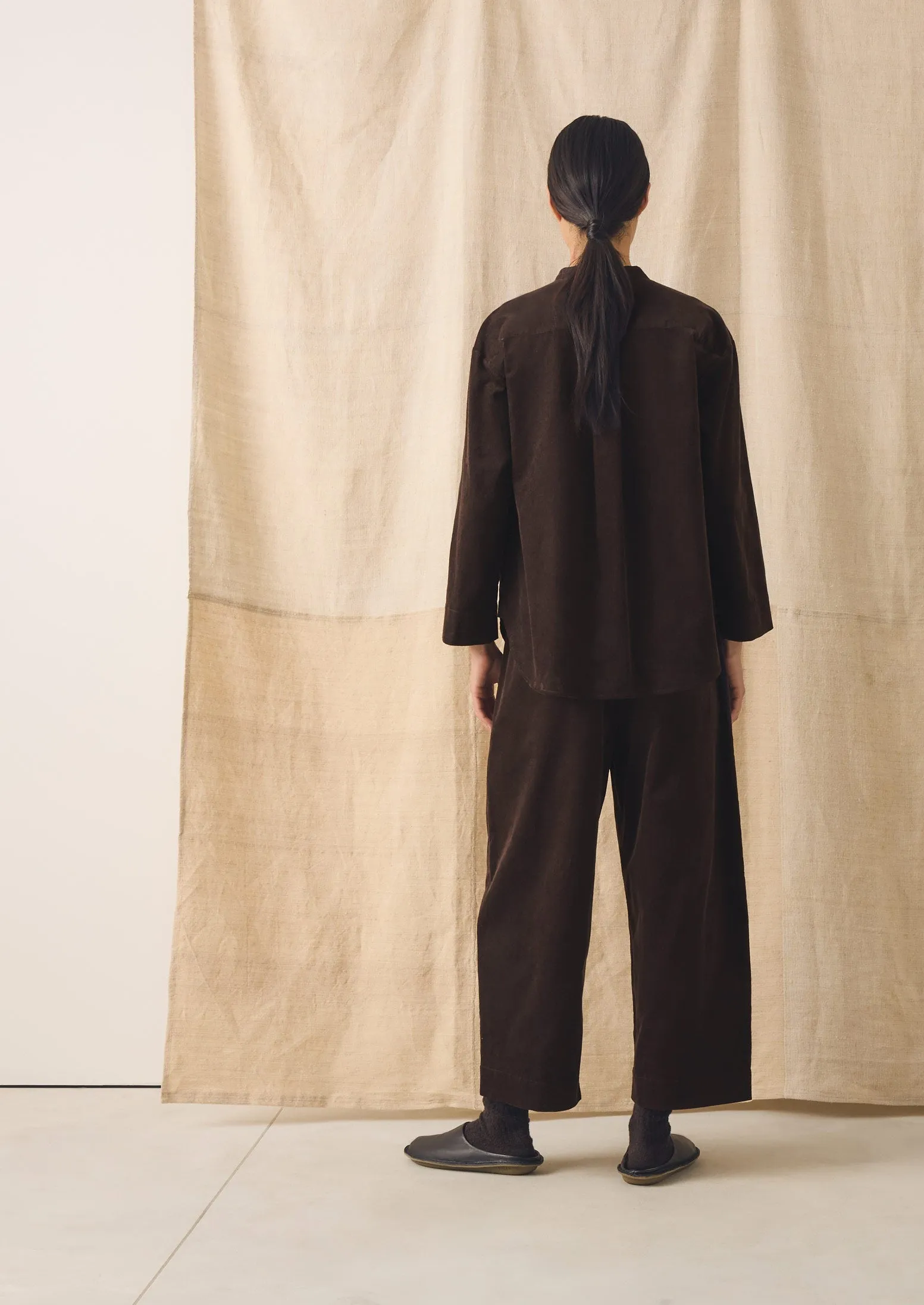 Organic Cotton Cord Shirt | Bitter Chocolate sold by TOAST product image thumbnail 4