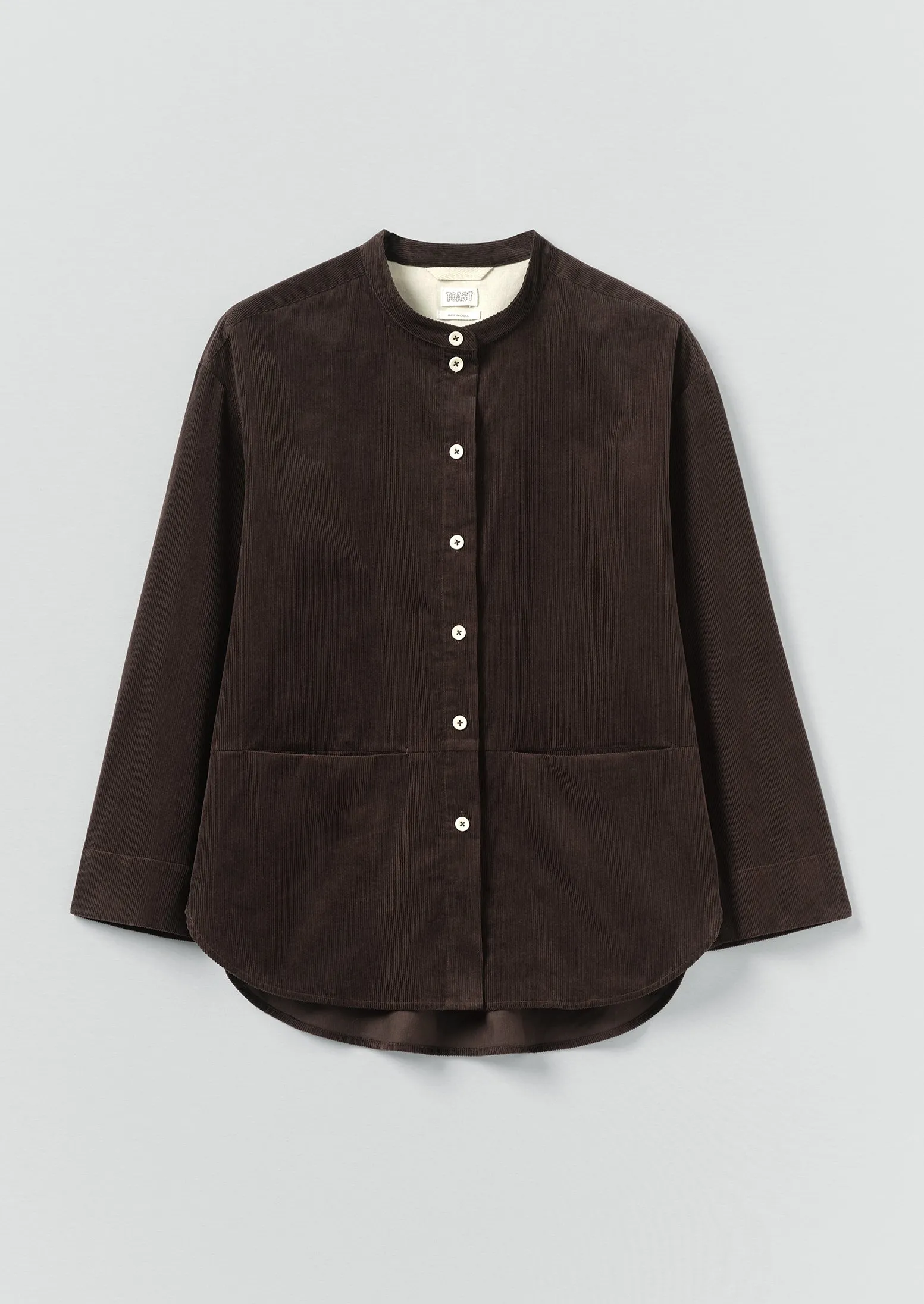 Organic Cotton Cord Shirt | Bitter Chocolate sold by TOAST