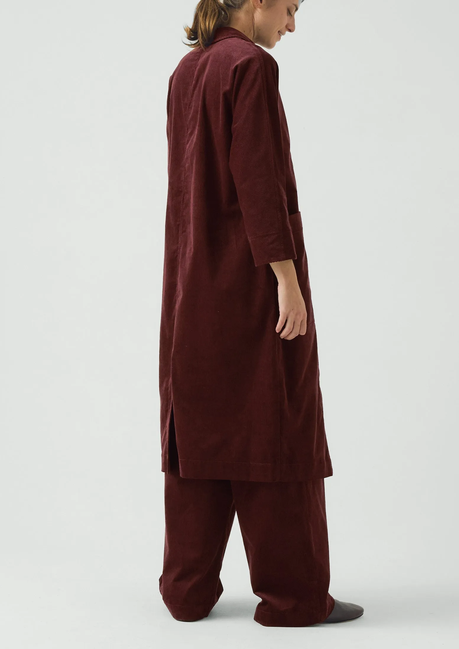 Organic Cord Tunic Dress | Beetroot sold by TOAST product image thumbnail 5