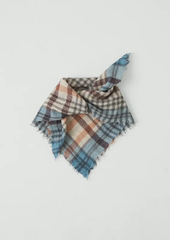 Pantry Check Boiled Wool Scarf | Pale Stone sold by TOAST