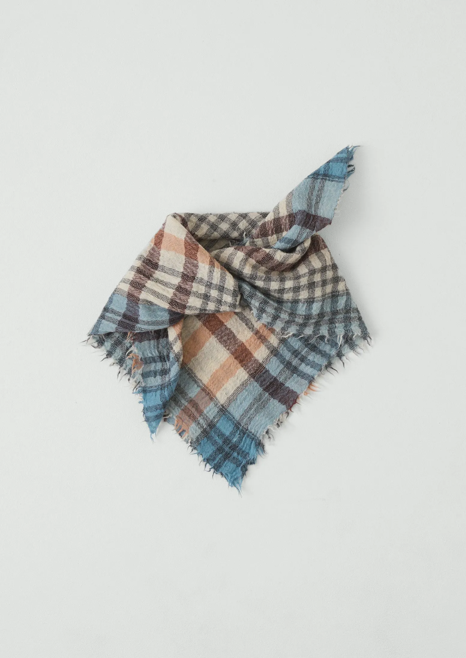 Pantry Check Boiled Wool Scarf | Pale Stone sold by TOAST