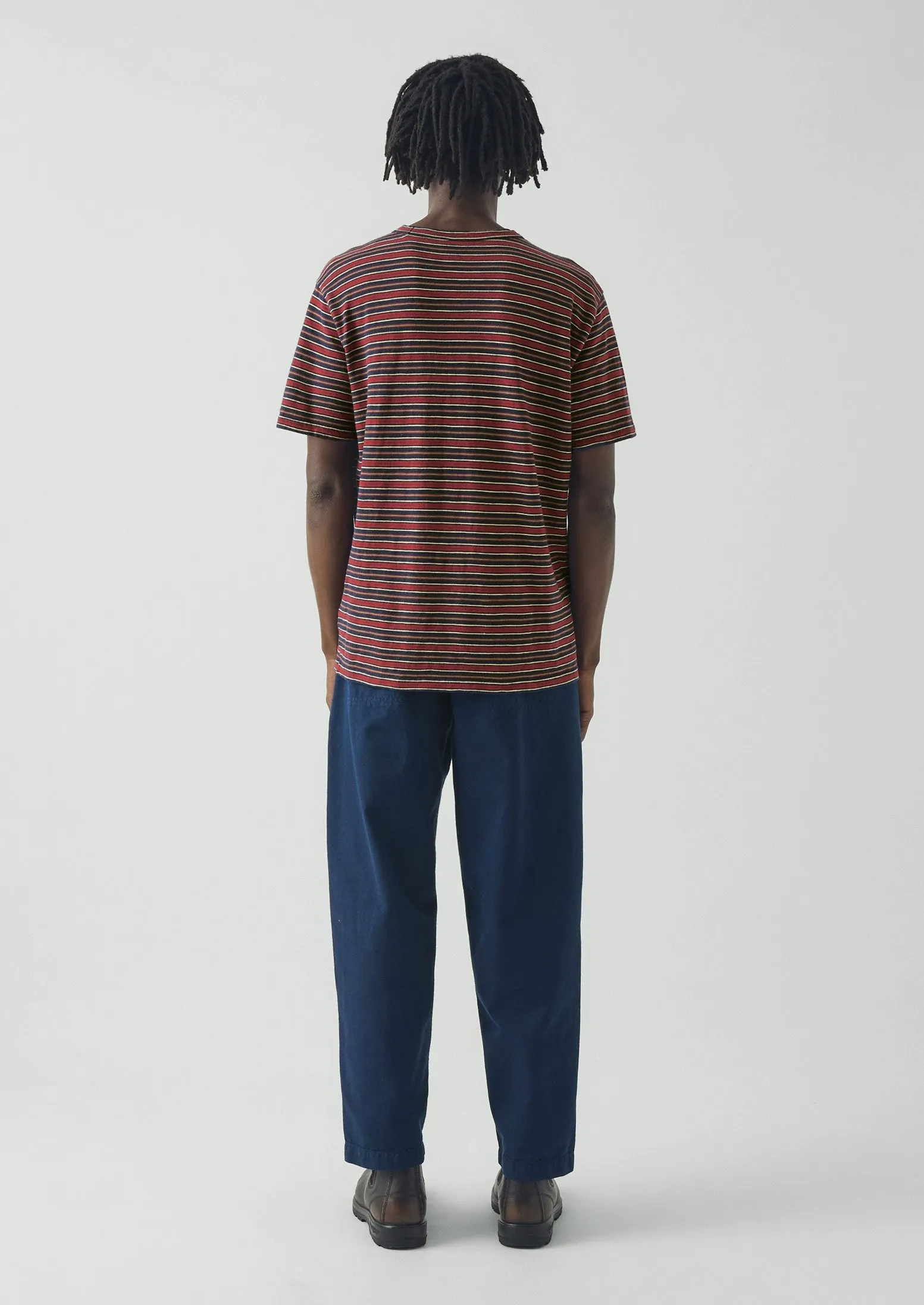 Theo Stripe Cotton Short Sleeve Tee | Provencal Blue/Multi sold by TOAST product image thumbnail 4