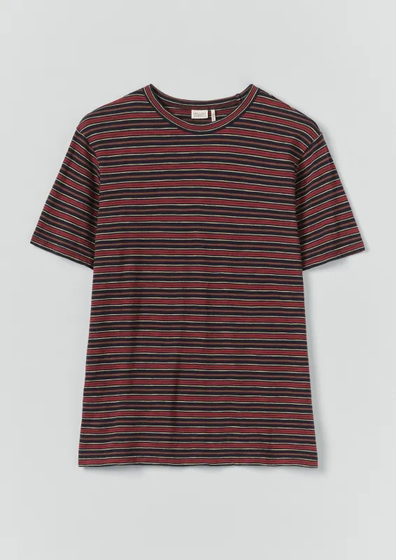 Theo Stripe Cotton Short Sleeve Tee | Provencal Blue/Multi sold by TOAST