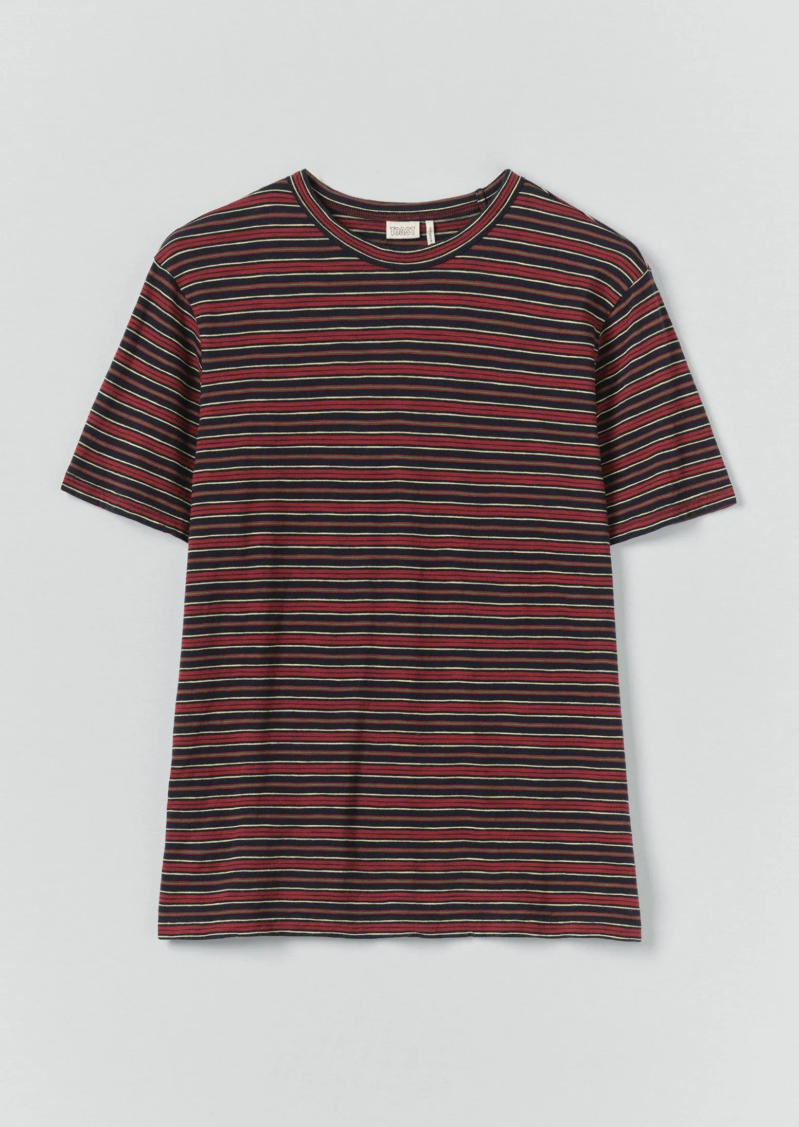 Theo Stripe Cotton Short Sleeve Tee | Provencal Blue/Multi sold by TOAST