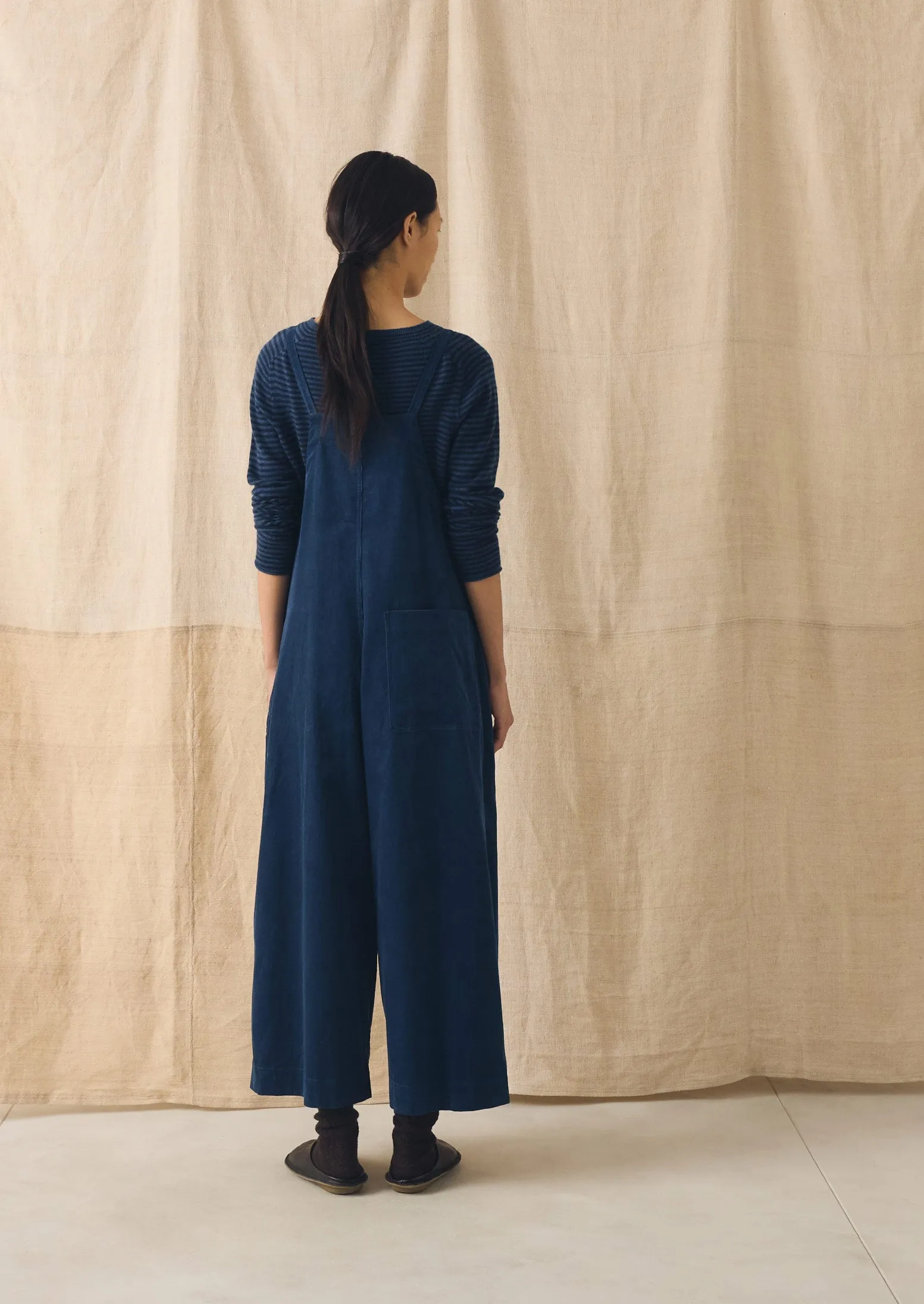 Organic Cord Pocket Jumpsuit | Denim Blue sold by TOAST product image thumbnail 4