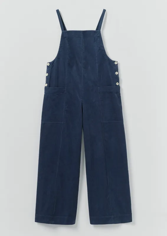 Organic Cord Pocket Jumpsuit | Denim Blue sold by TOAST