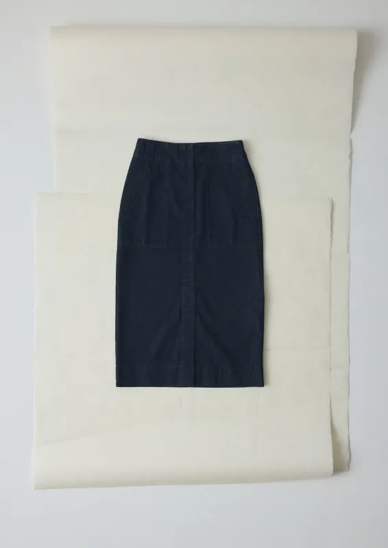 Straight Indigo Denim Skirt | Indigo made by TOAST