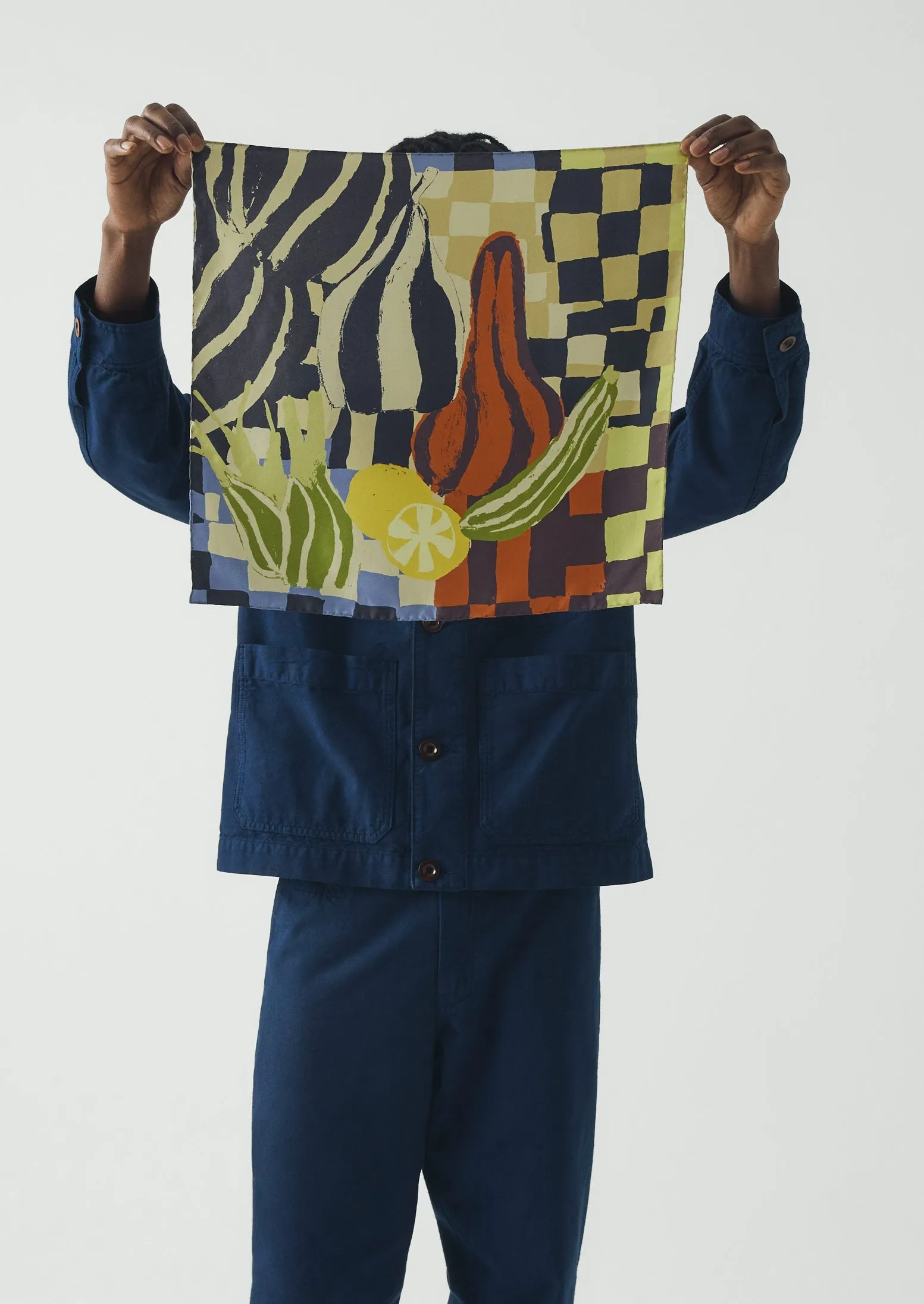 Abstract Still Life Silk Bandana | Multi sold by TOAST product image thumbnail 5