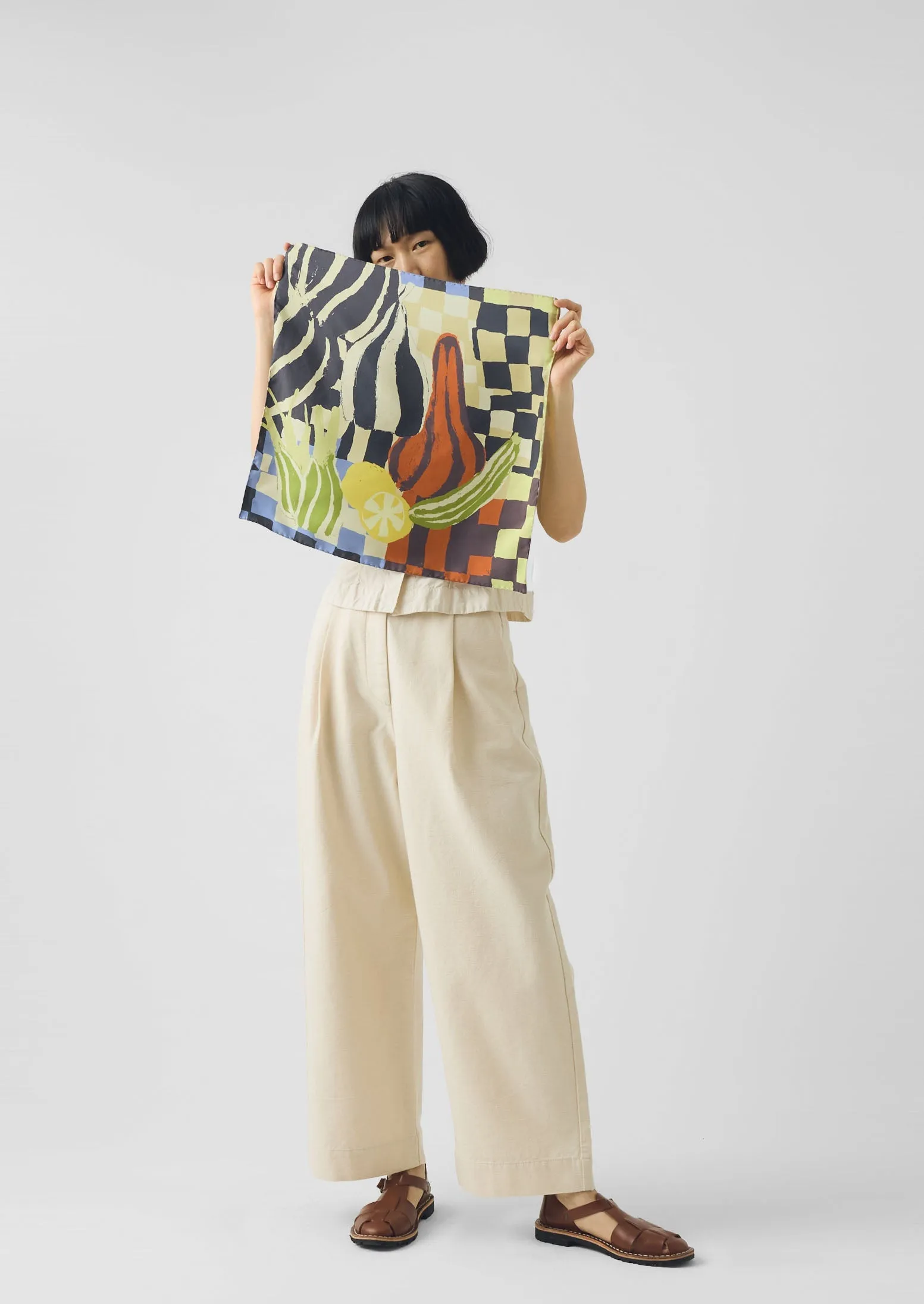 Abstract Still Life Silk Bandana | Multi sold by TOAST product image thumbnail 2