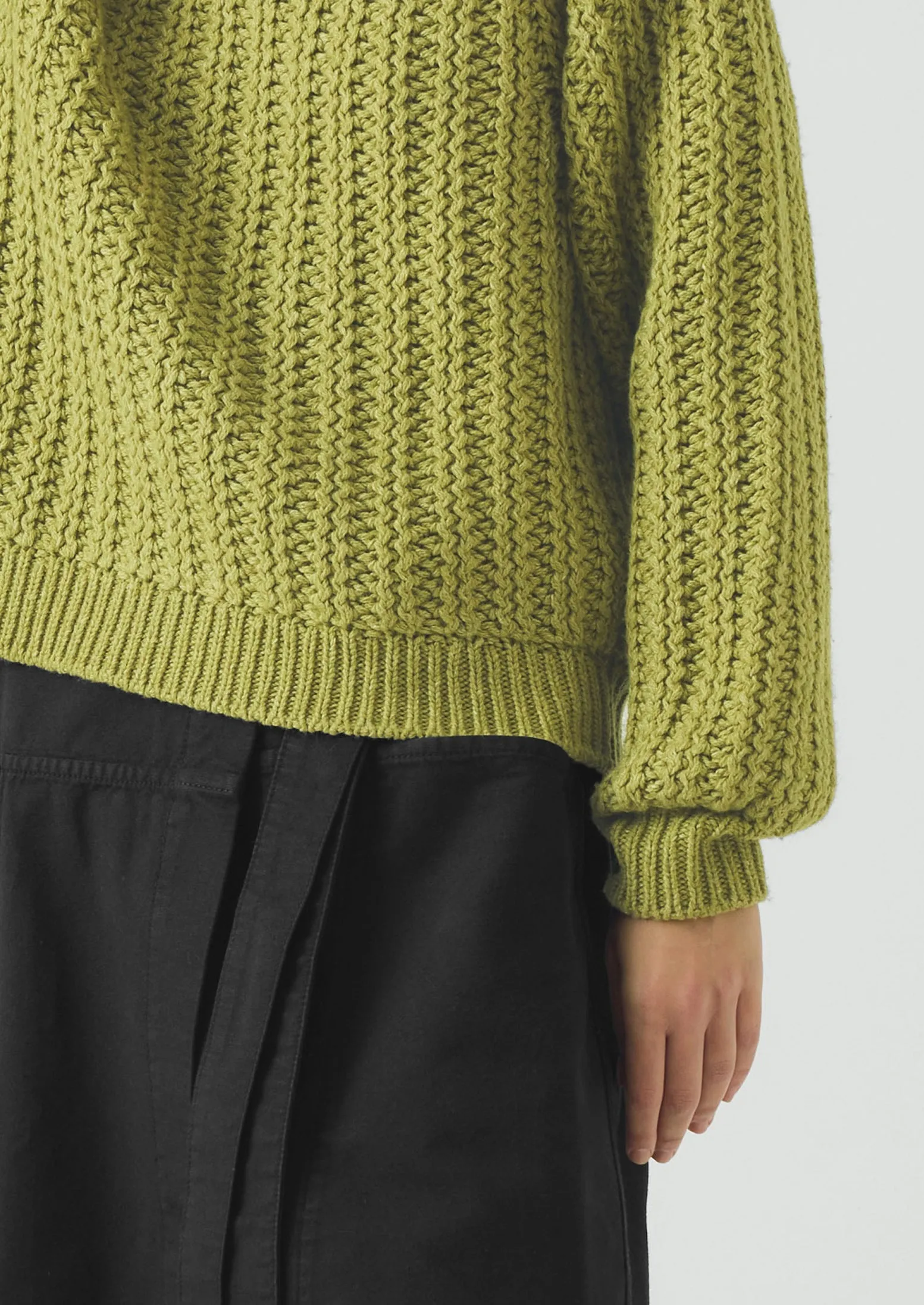 Racked Rib Wool Cotton Sweater | Apple sold by TOAST product image thumbnail 5