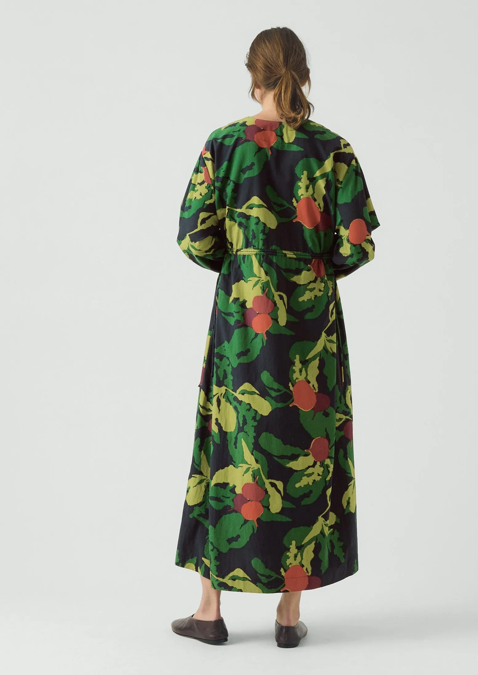 Produce Print Silk Cotton Dress | Slate sold by TOAST product image thumbnail 4