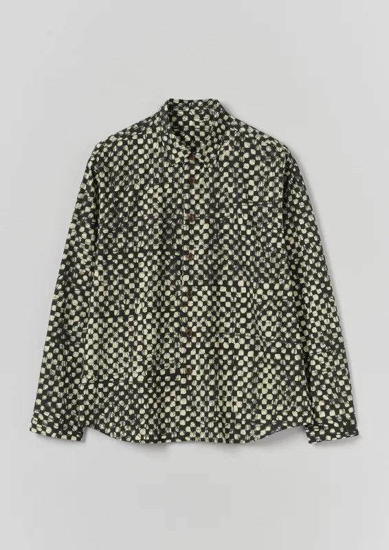 Batik Cook Check Shirt | Oil Green sold by TOAST