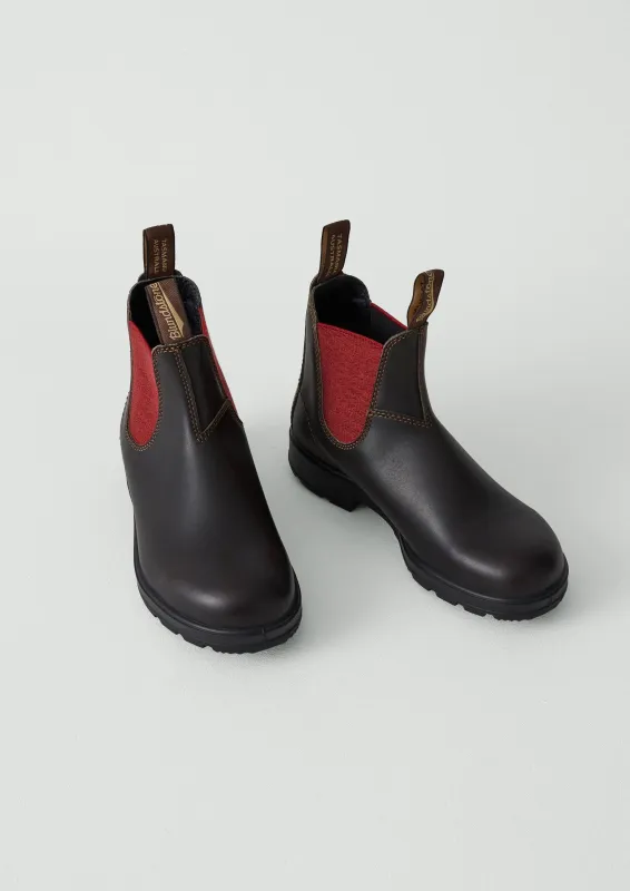 Blundstone Originals Leather Chelsea Boots | Brown/Crimson sold by TOAST