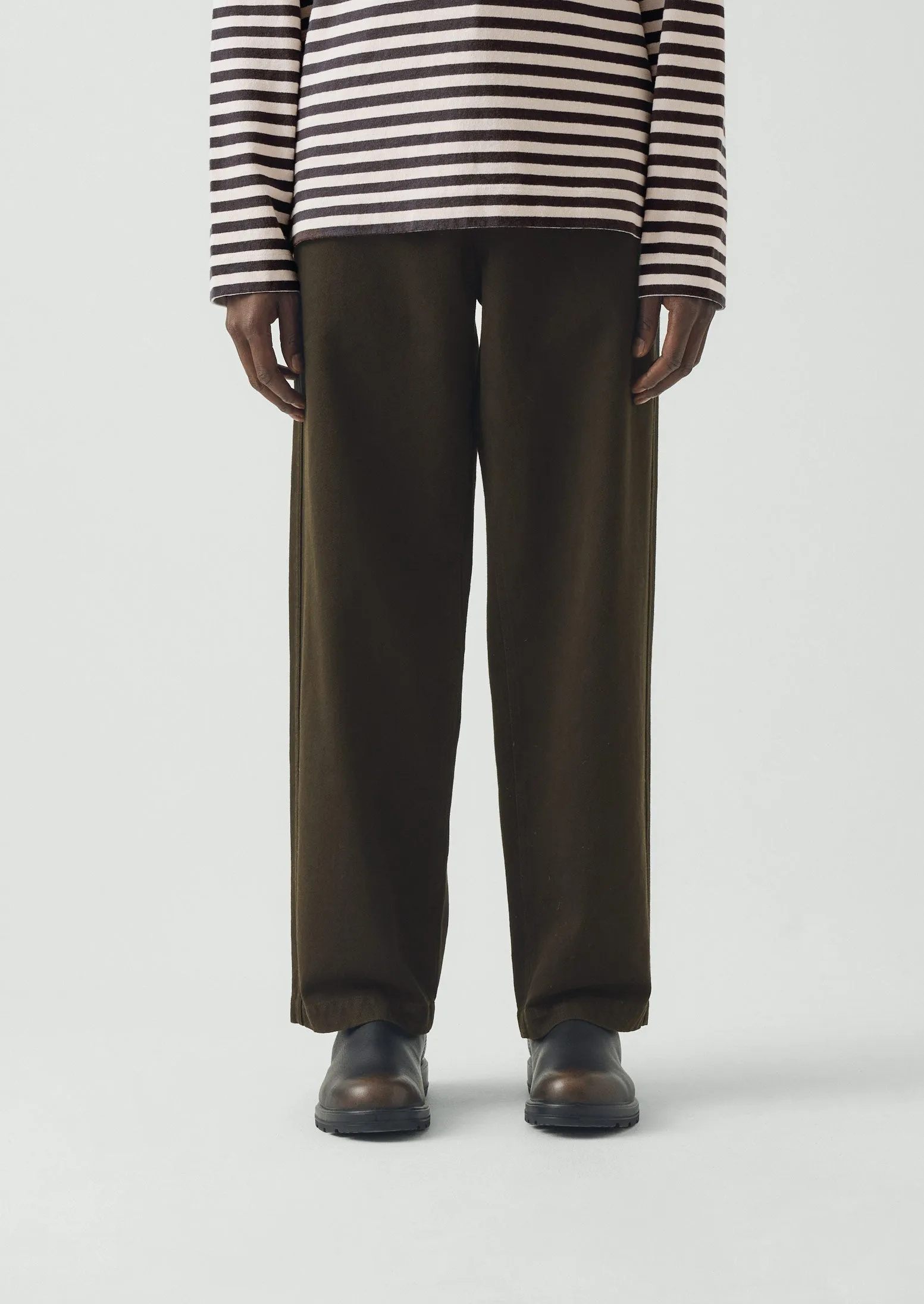 Rory Straight Leg Trousers | Iron Green sold by TOAST product image thumbnail 4
