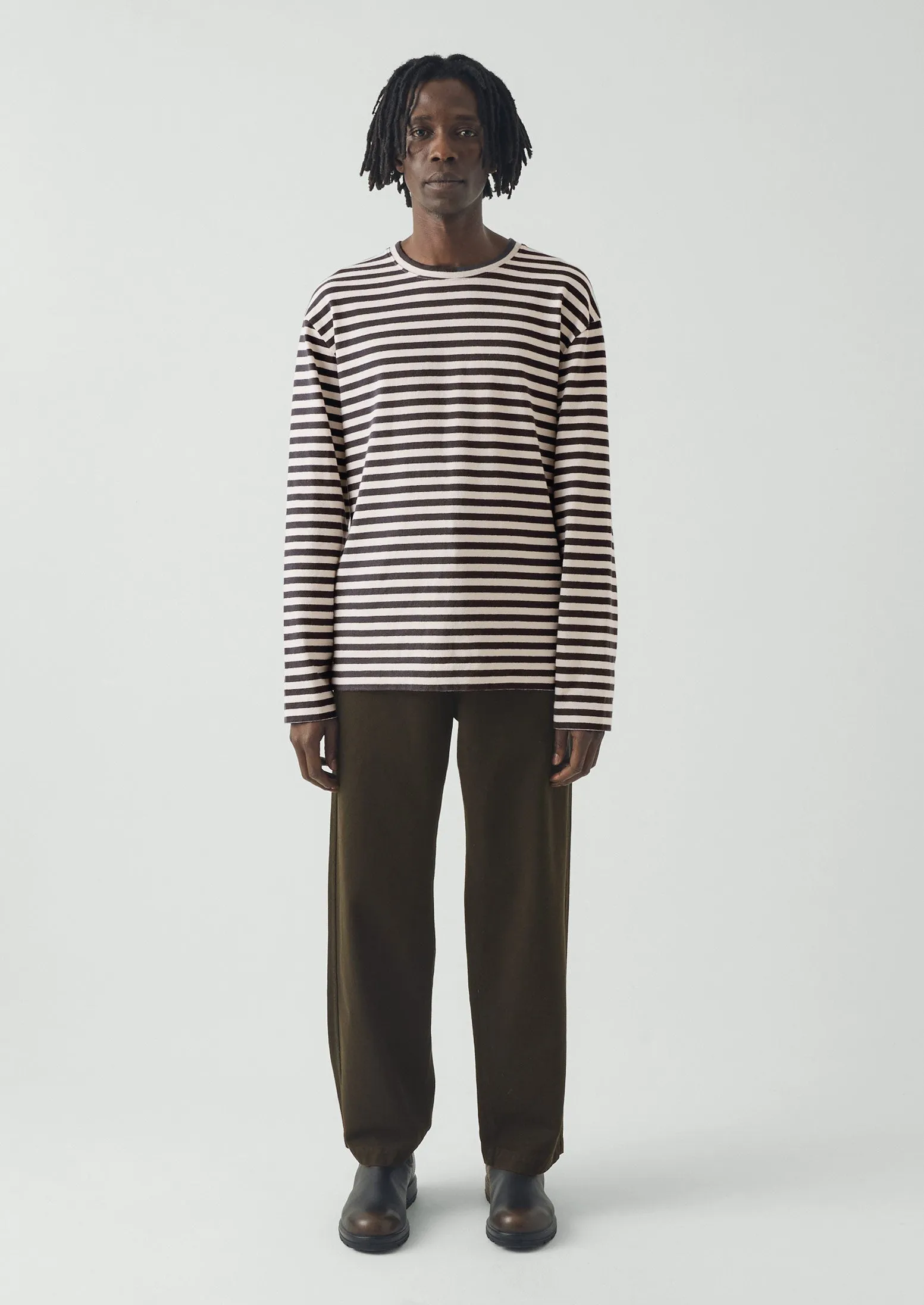 Rory Straight Leg Trousers | Iron Green sold by TOAST product image thumbnail 3