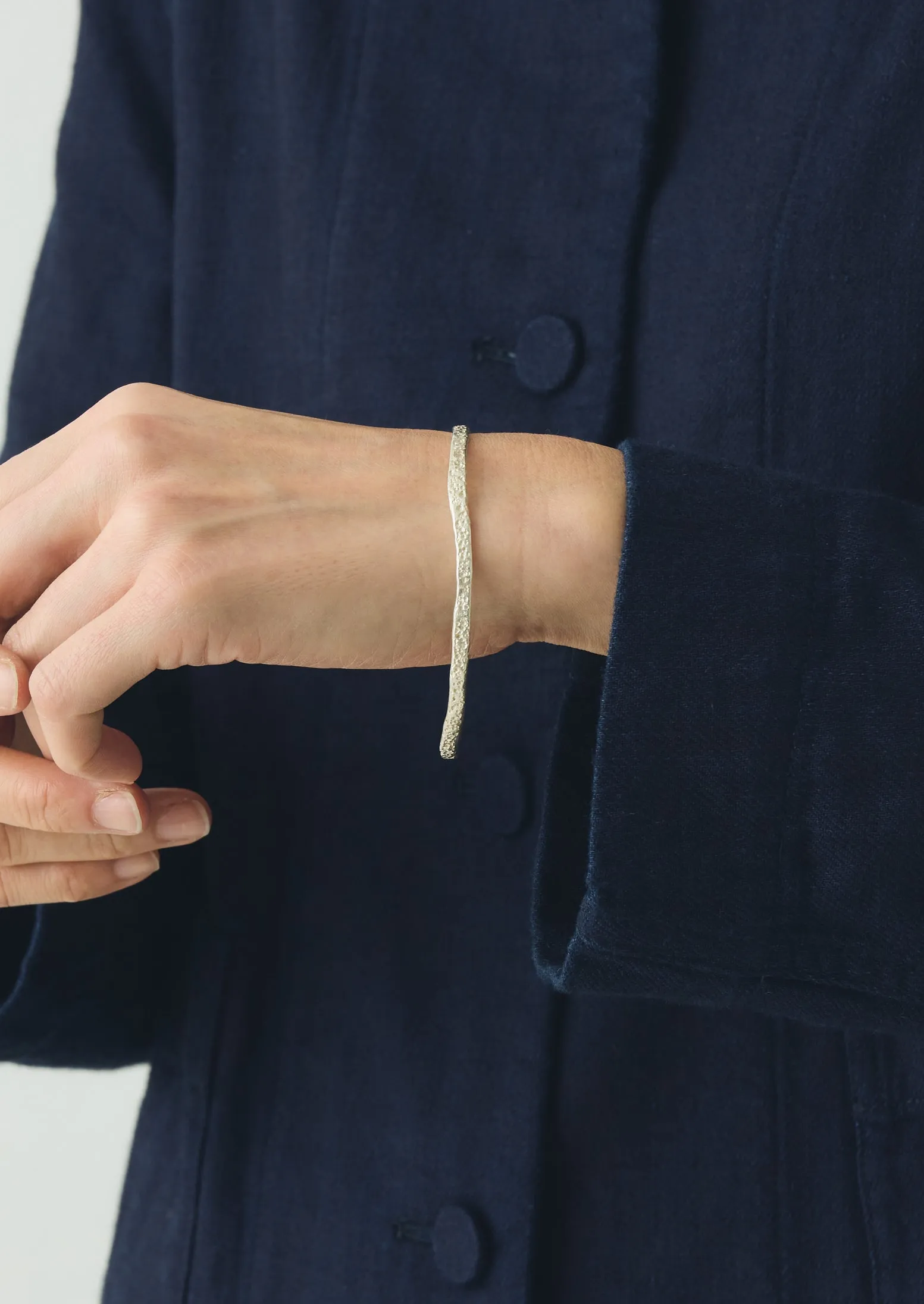 Emily Nixon Fine Silver Urchin Bangle | Silver sold by TOAST product image thumbnail 2