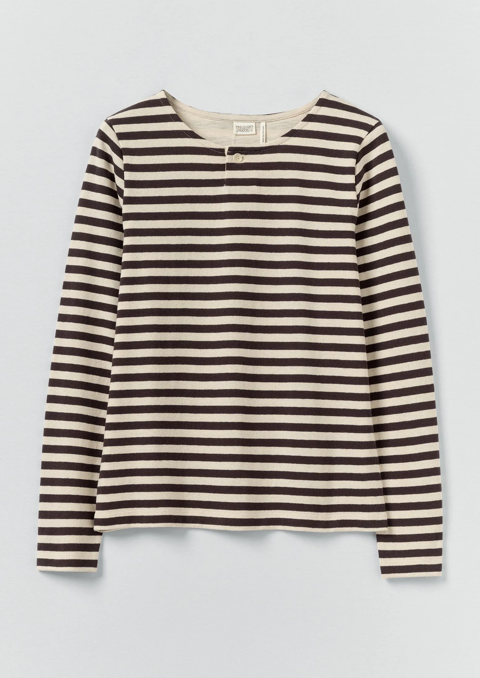 Chef Stripe Jersey Tee | Slate/Vintage White sold by TOAST