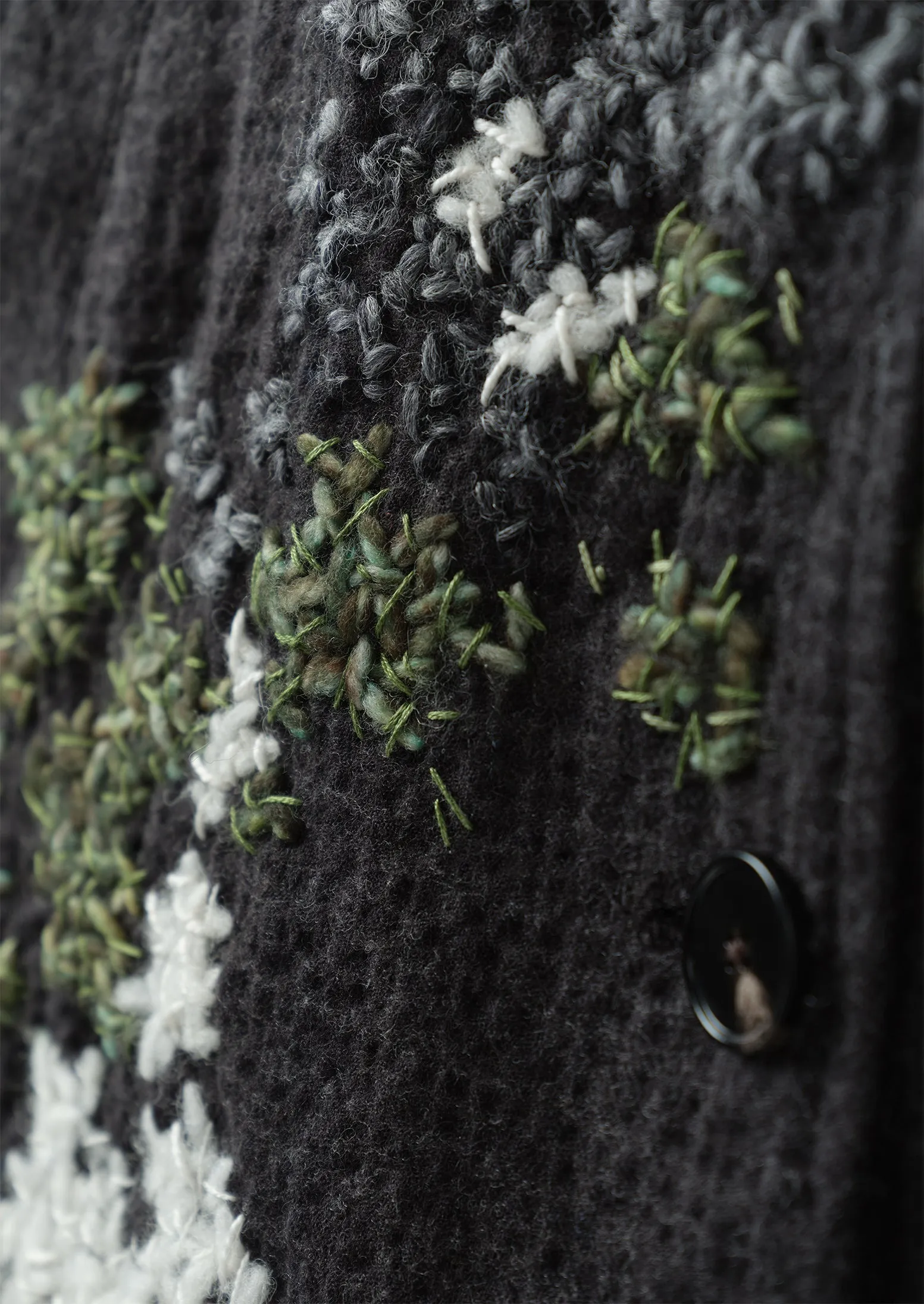 Renewed Seersucker Check Round Collar Jacket by Meta Struycken Size 6 (15) | Black Indigo sold by TOAST product image thumbnail 5