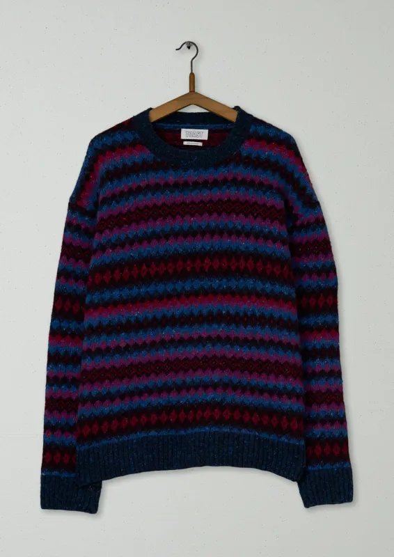 Reworn Mens Crew Neck Sweater Size M (027) | Multi sold by TOAST
