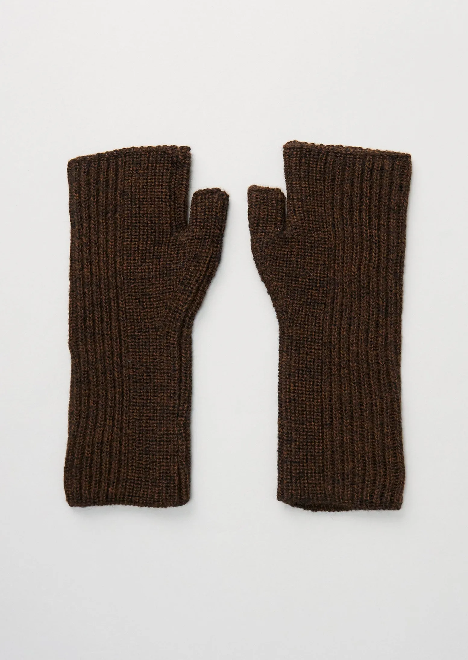 Reworn Fingerless Gloves (050) | Peat sold by TOAST