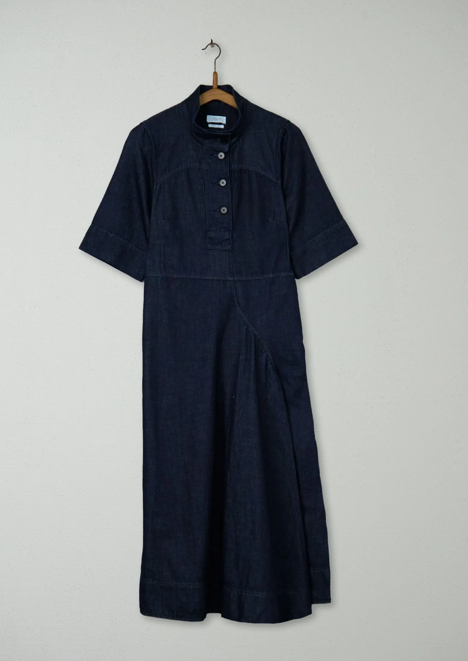Reworn Denim Utility Dress Size 6 (1375) | Indigo sold by TOAST