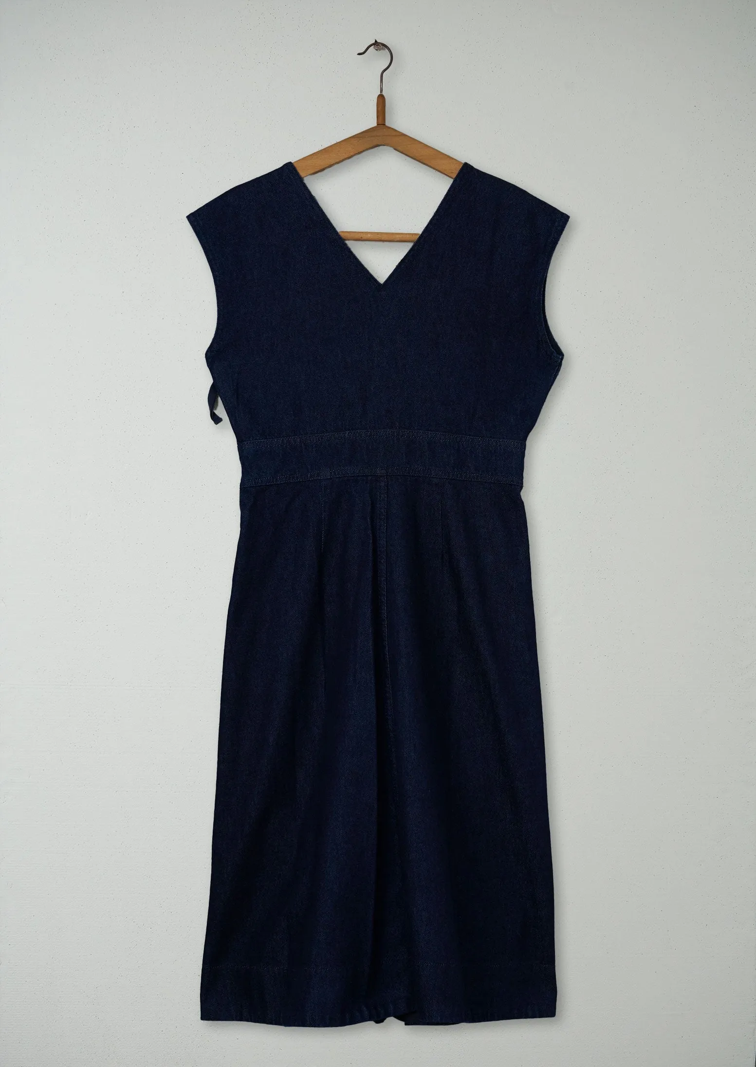 Reworn V Neck Dress Size 8 (1421) | Indigo sold by TOAST product image thumbnail 2