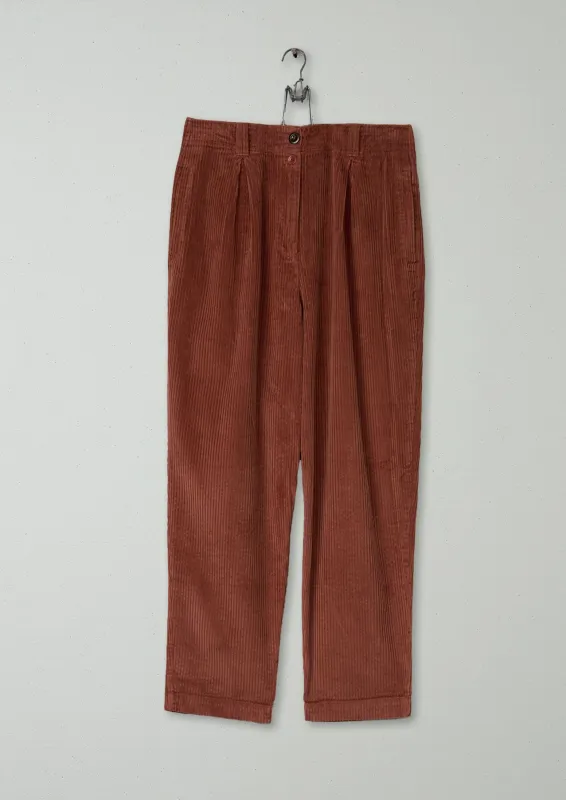 Reworn Cord Pleat Front Trousers Size 12 (959) | Firewood sold by TOAST