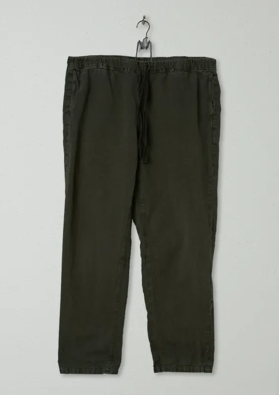 Reworn Mens Herringbone Trousers Size XL (058) | Dark Moss sold by TOAST