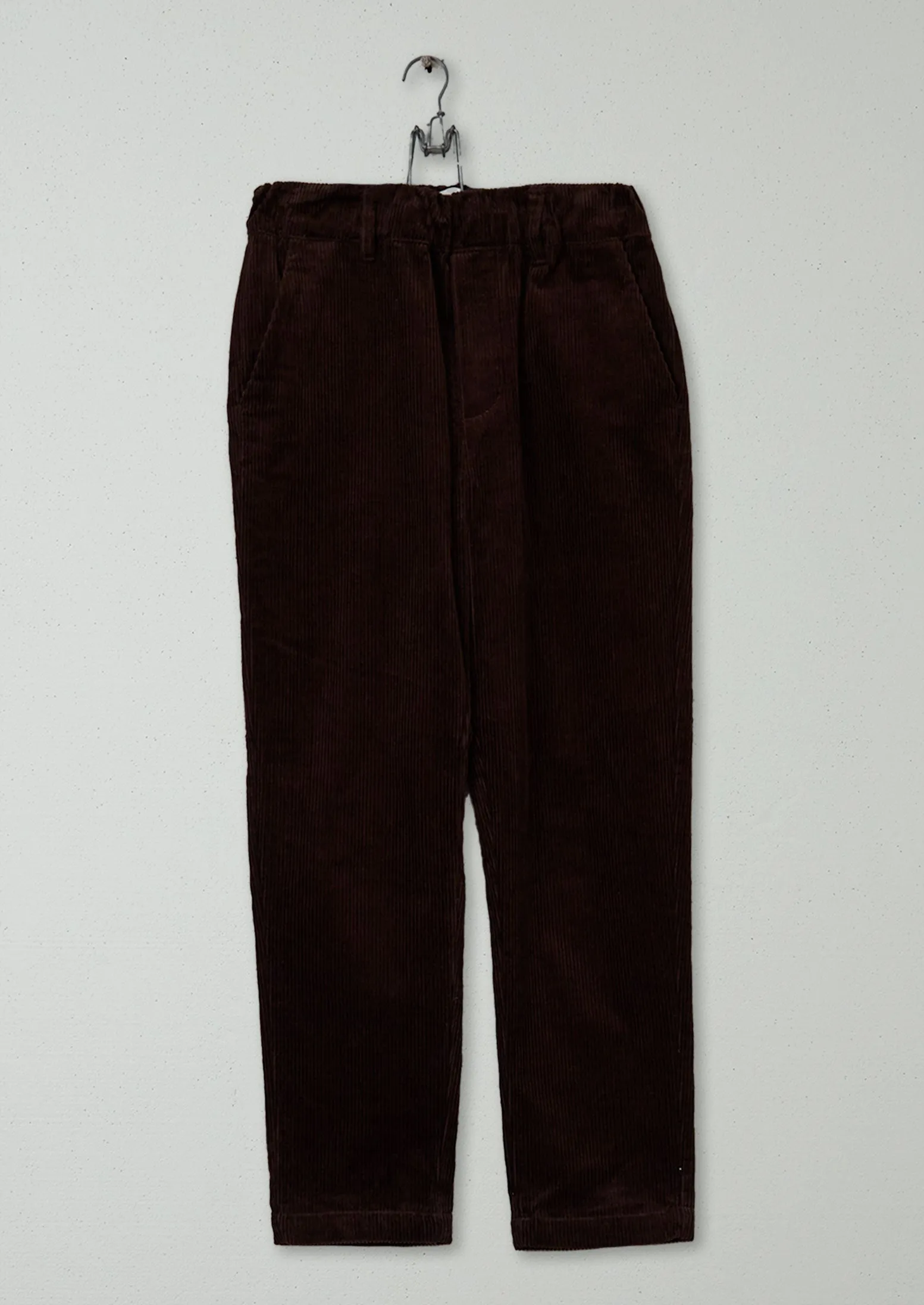 Reworn Cord Pull On Trousers Size 6 (973) | Chestnut sold by TOAST