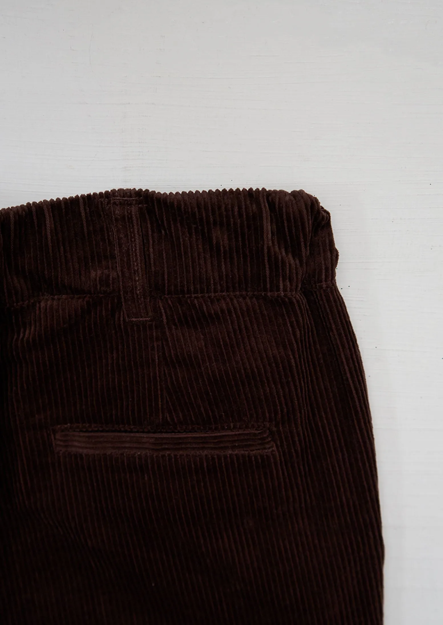 Reworn Cord Pull On Trousers Size 6 (973) | Chestnut sold by TOAST product image thumbnail 2