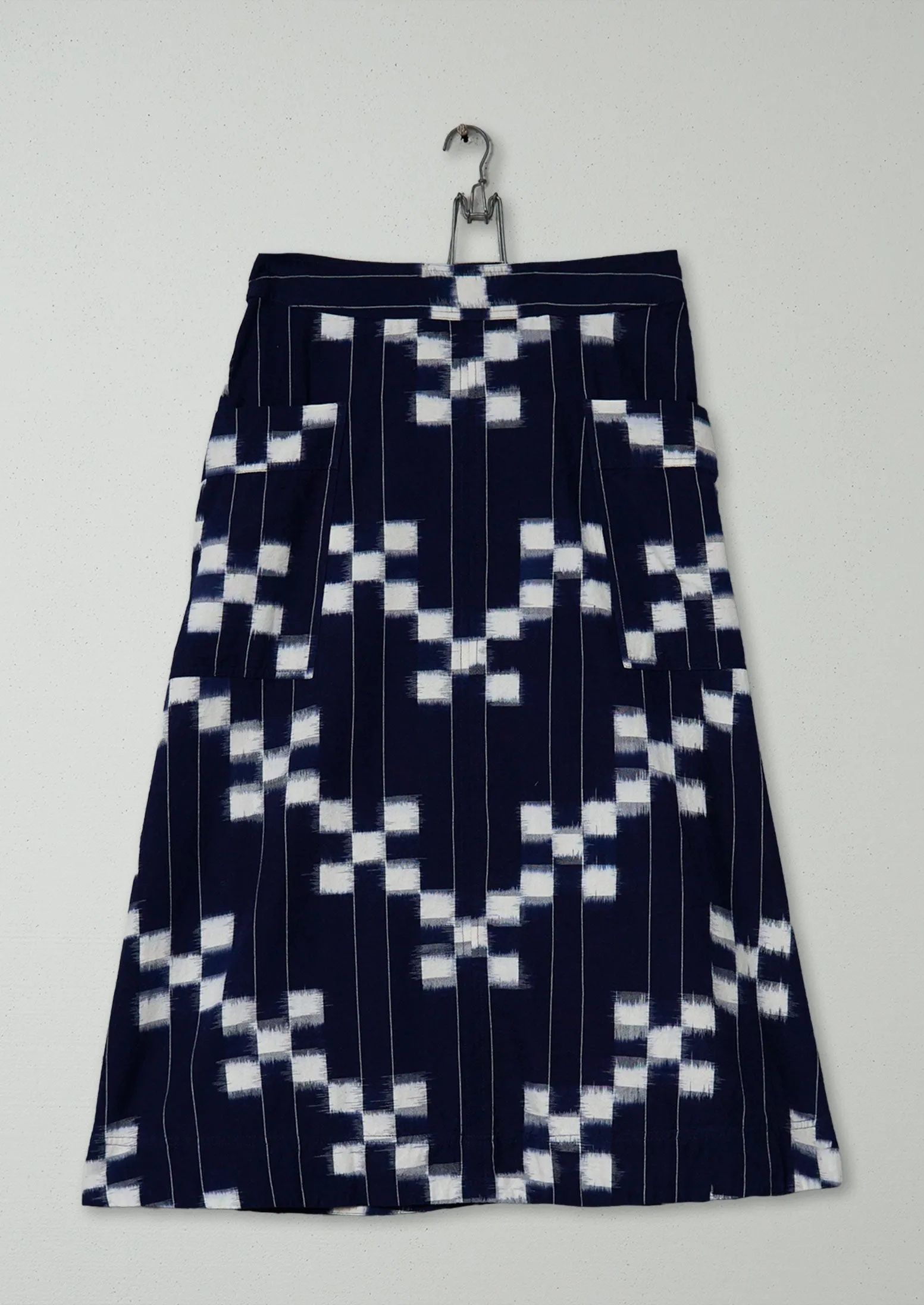 Reworn Flared Ikat Skirt Size 14 (250) | Multi sold by TOAST