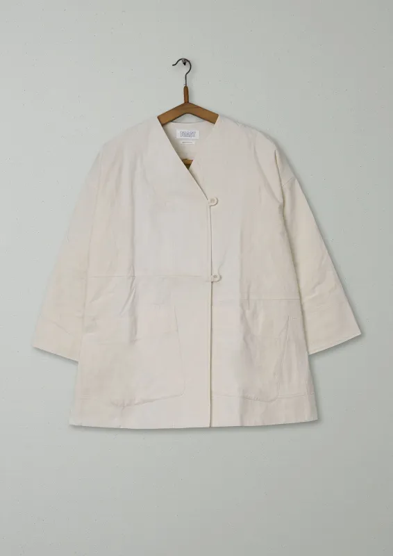 Reworn Cotton Canvas Wrap Jacket Size S (182) | Calico sold by TOAST