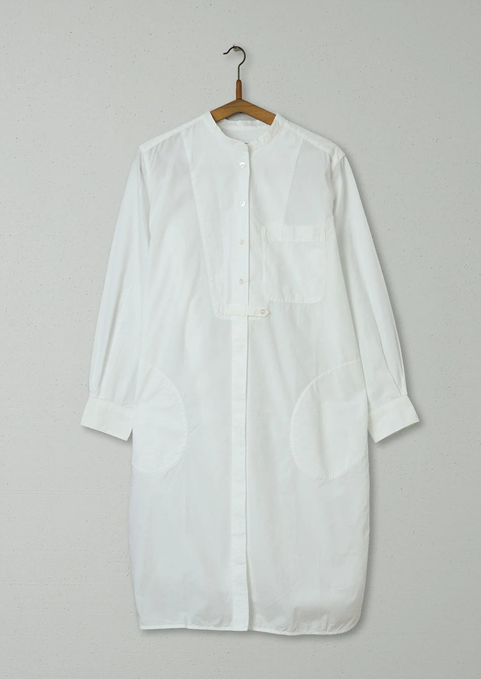 Reworn Poplin Tunic Size 12 (812) | White sold by TOAST