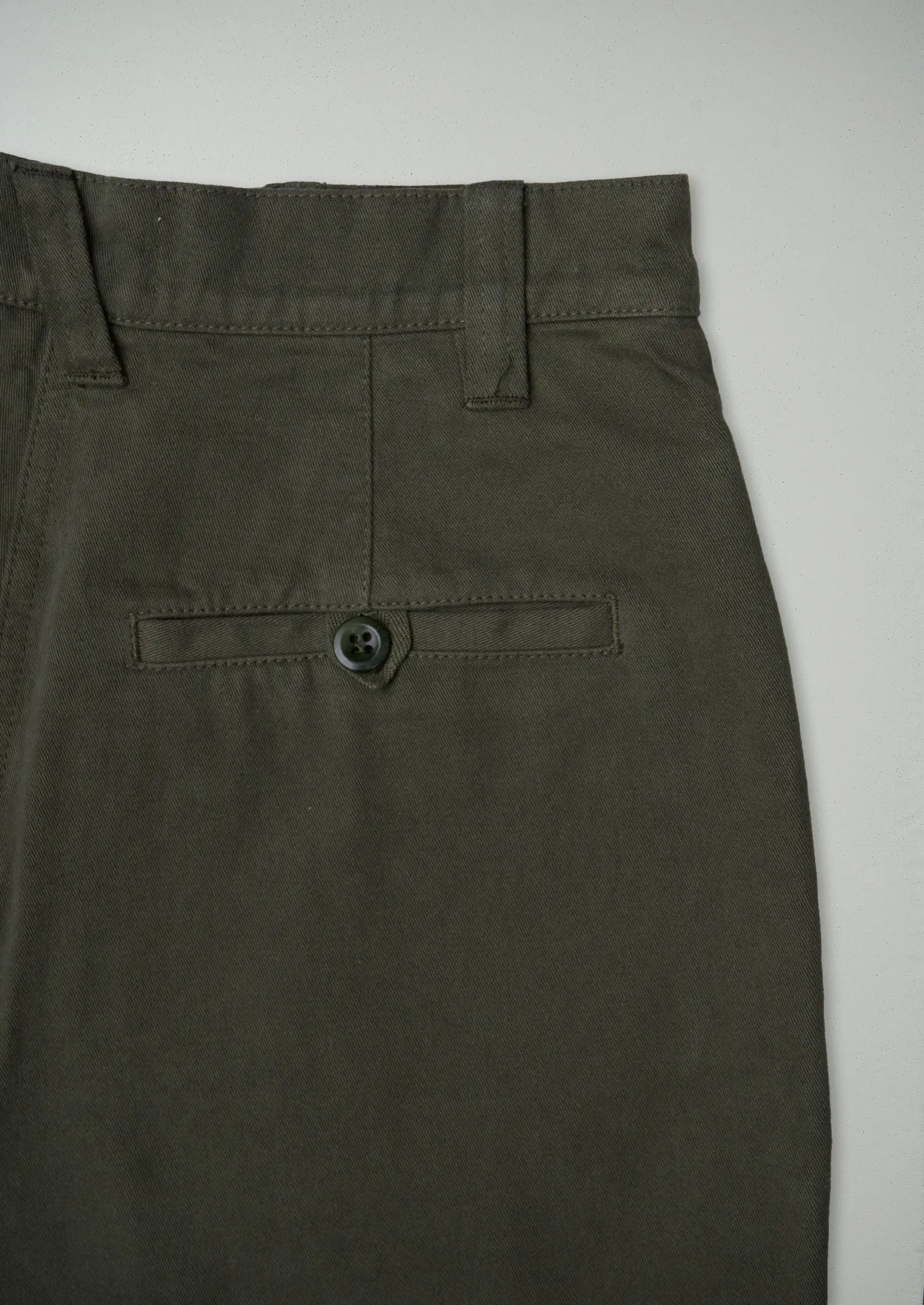Reworn Tapered Workwear Long Trousers Size 6 (984) | Dark Olive sold by TOAST product image thumbnail 2