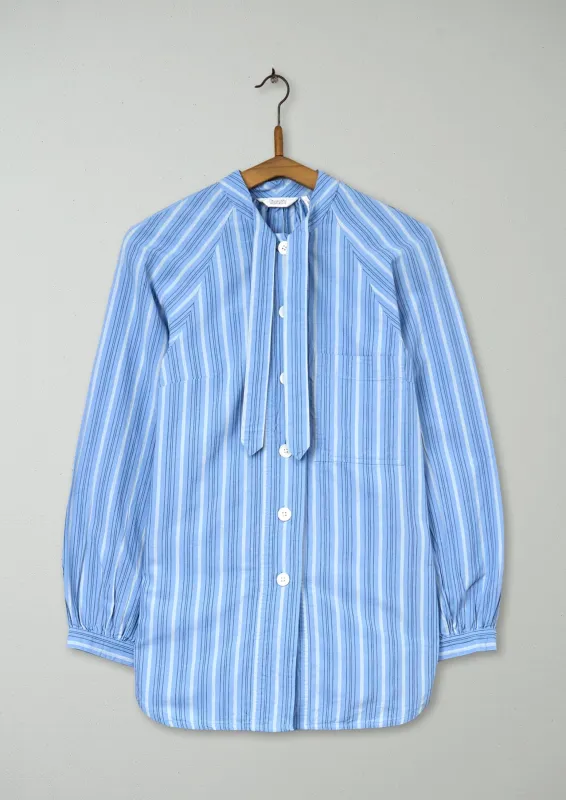 Reworn Tie Neck Stripe Shirt Size 6 (767) | Multi sold by TOAST