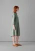 Half Placket Lightweight Linen Lounge Dress | Sage sold by TOAST
