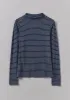 Light Stripe Cotton Slub Tee | Nile Blue sold by TOAST