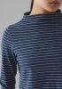 Light Stripe Cotton Slub Tee | Nile Blue sold by TOAST