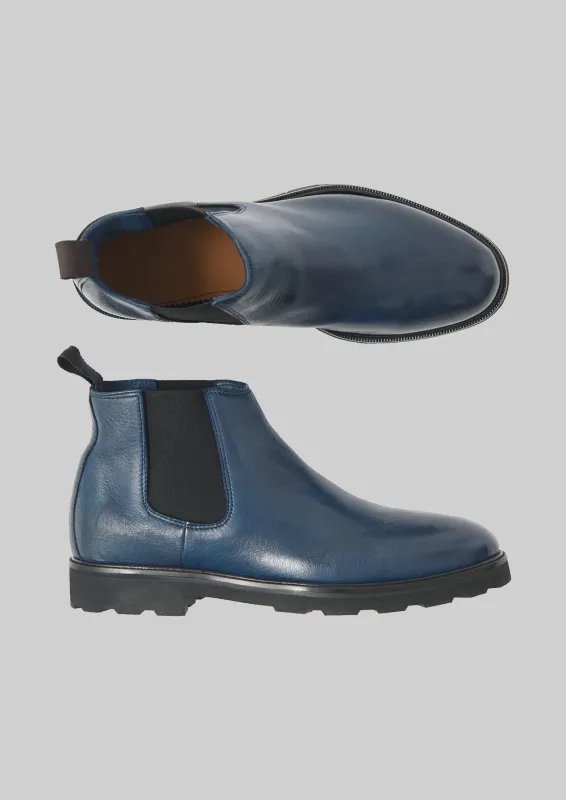 Sturlini Chelsea Boots | Blue sold by TOAST