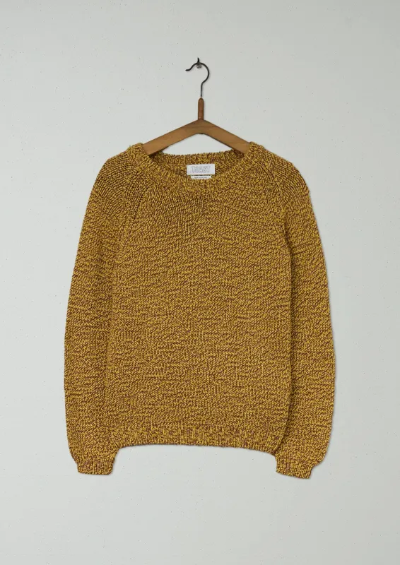 Reworn Cotton Merino Marl Sweater Size XXS (423) | Mustard Marl sold by TOAST