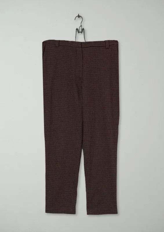 Reworn Check Cigarette Trousers Size 14 (768) | Multi made by TOAST