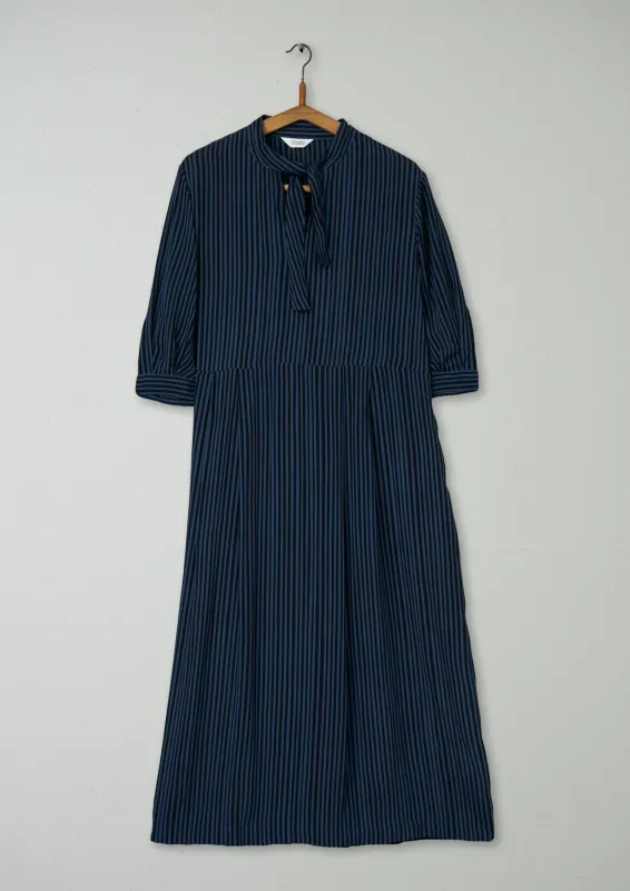 Reworn Vertical Stripe Print Dress Size 14 (1411) | Multi sold by TOAST